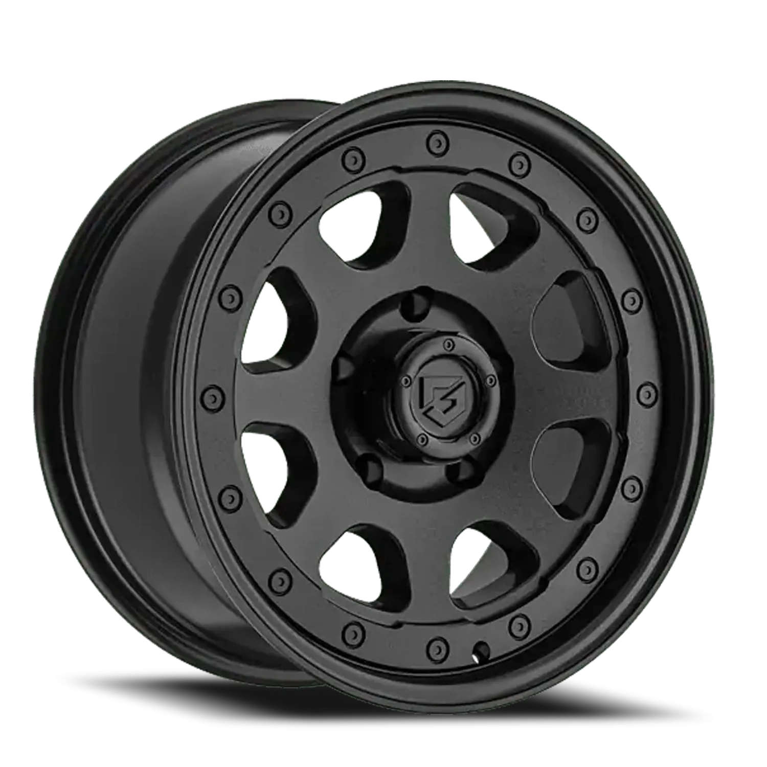 GEAR OFF ROAD 774SB 17X8.5 GLOSS BLACK/MILLED ACCENTS